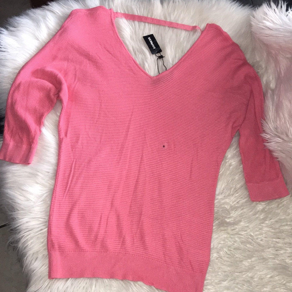 Express sweater top 3/4 sleeves sz small nwt